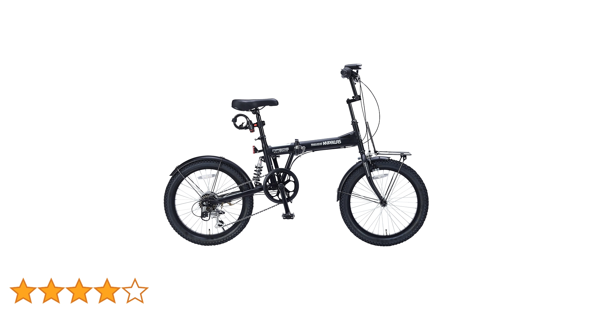 未開封 Mypallas 折畳セミファットバイク 20インチ シマノ製 6段ギア MYPALLAS 折りたたみ自転車 20インチ シマノ6段変速 リアサス